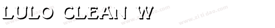 Lulo Clean W01字体转换